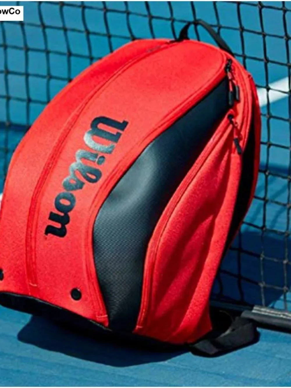 Tennis Backpack Racket Bag, Holds 2 Rackets, Padded Straps, Polyester